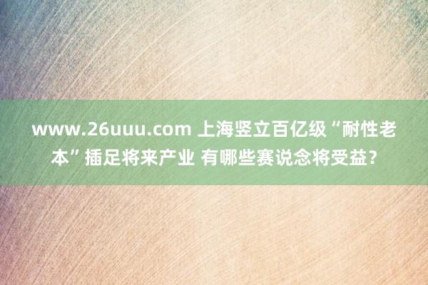 www.26uuu.com 上海竖立百亿级“耐性老本”插足将来产业 有哪些赛说念将受益？