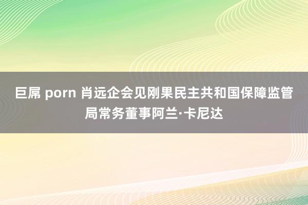 巨屌 porn 肖远企会见刚果民主共和国保障监管局常务董事阿兰·卡尼达