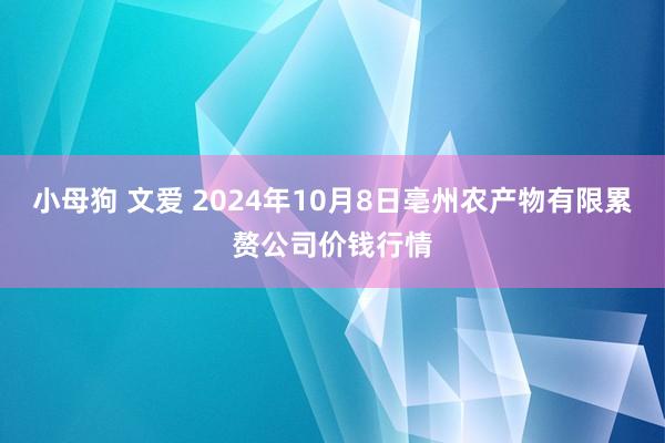 小母狗 文爱 2024年10月8日亳州农产物有限累赘公司价钱行情