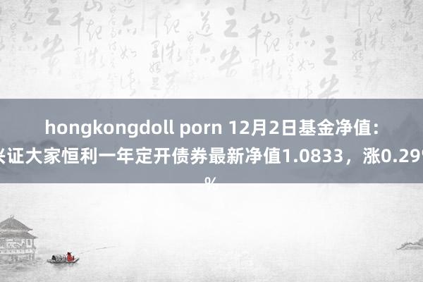 hongkongdoll porn 12月2日基金净值：兴证大家恒利一年定开债券最新净值1.0833，涨0.29%