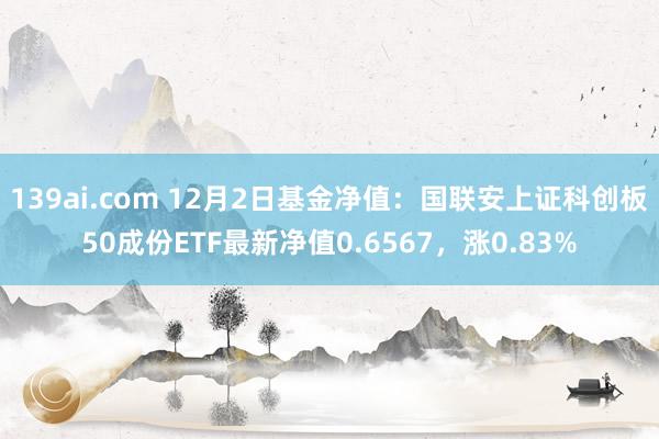 139ai.com 12月2日基金净值：国联安上证科创板50成份ETF最新净值0.6567，涨0.83%