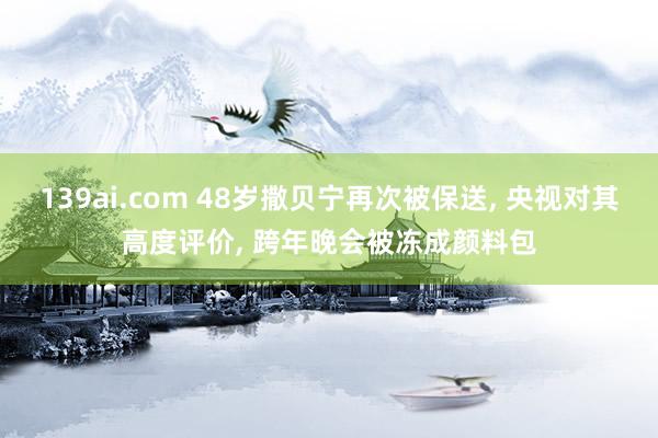 139ai.com 48岁撒贝宁再次被保送， 央视对其高度评价， 跨年晚会被冻成颜料包